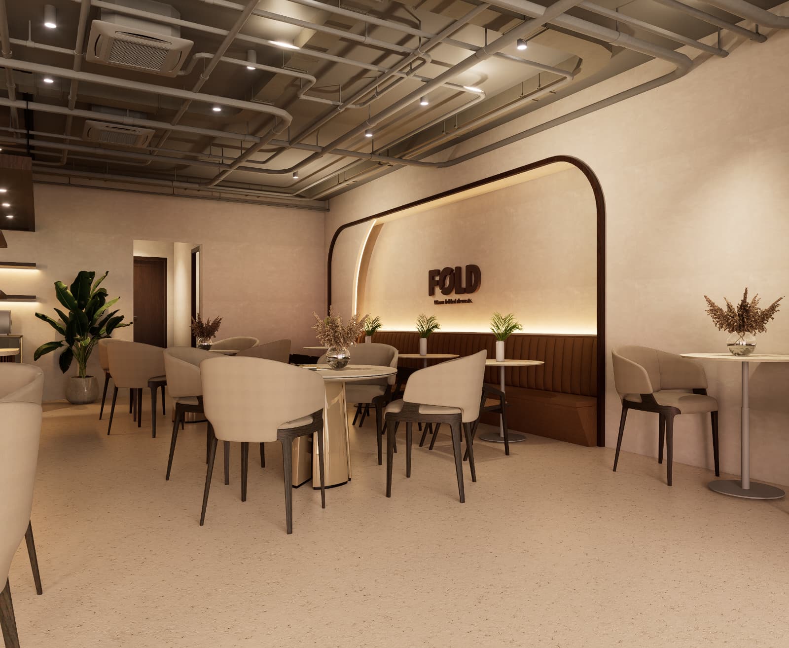 The arched FOLD wall